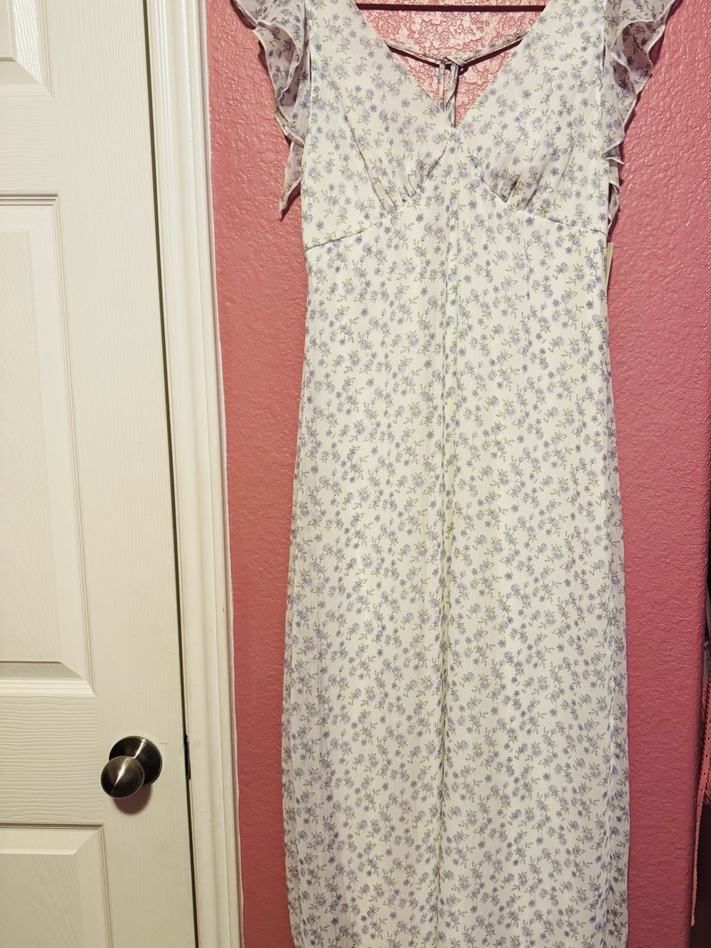 No Boundaries Lavender Floral Maxi Dress